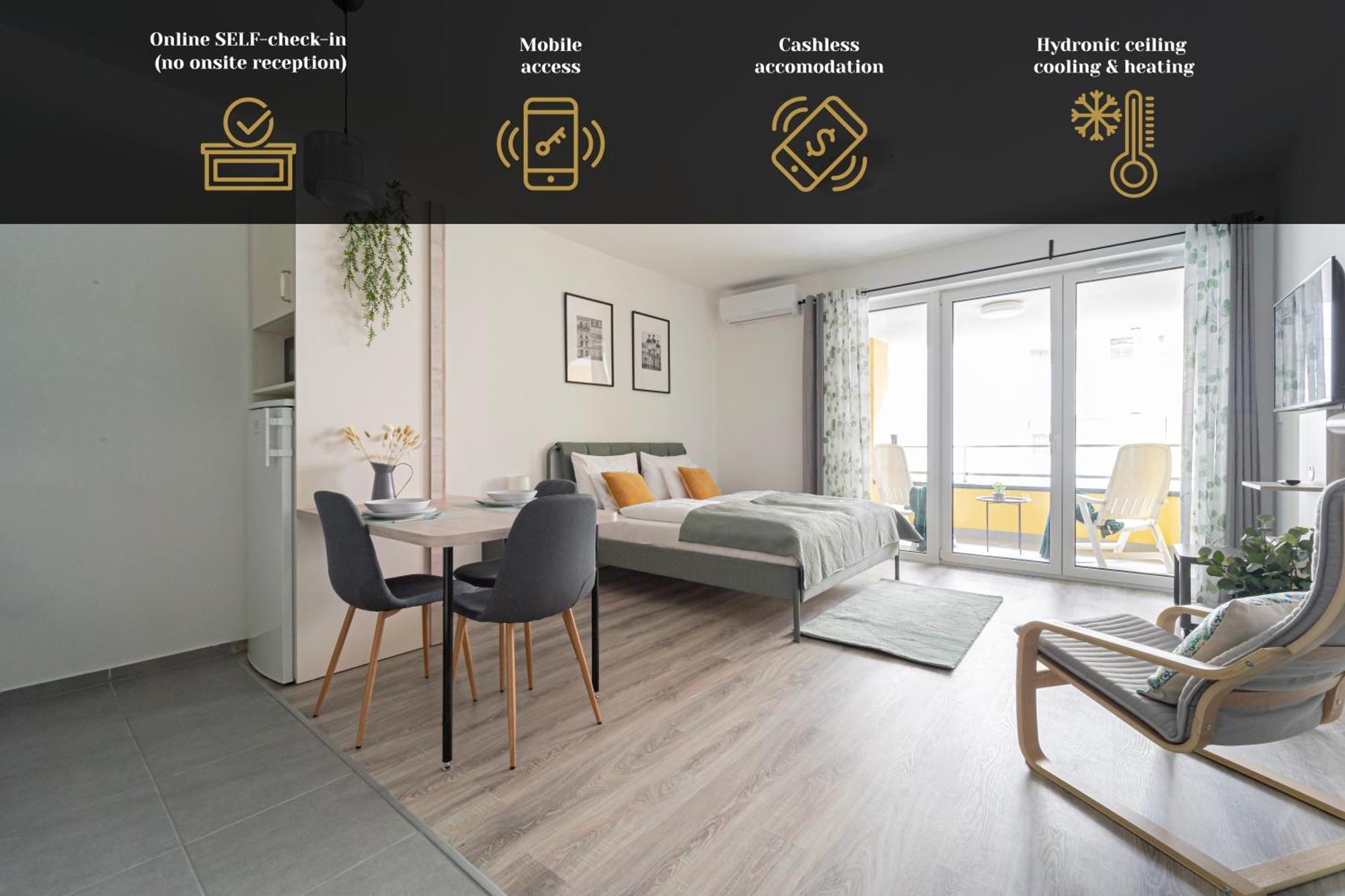Westside Garden Apartments By Urbanrent Budapeste Exterior foto